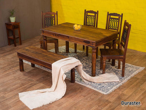 Vismit  Solid Sheesham wood Dining Table #1 - Duraster 