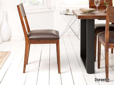 Vismit Modern Sheesham Wood Dining Chair #1 - Duraster 