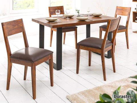 Vismit Modern Sheesham Wood Dining Chair #1 - Duraster 