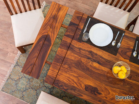 Vismit  Solid Sheesham wood Dining Set #7 - Duraster 