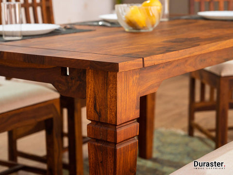 Vismit  Solid Sheesham wood Dining Set #7 - Duraster 