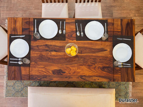 Vismit  Solid Sheesham wood Dining Set #7 - Duraster 