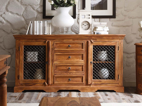 Duraster Vismit Solid Sheesham Wood Sideboard Cabinet #6