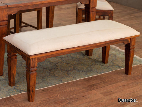 Vismit Solid Sheesham wood Bench #4 - Duraster 