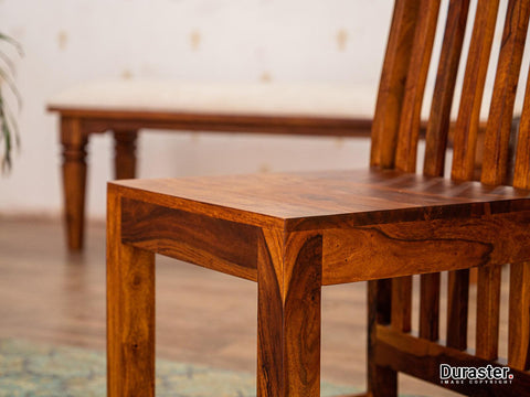 Vismit Modern Sheesham wood Dining chair #4 - Duraster 