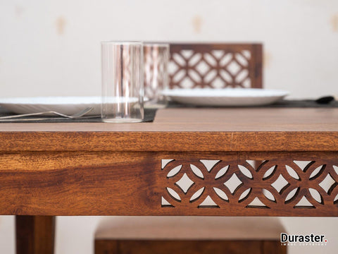Vismit Premium Solid Sheesham wood Dining Set #4 - Duraster 