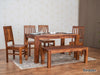 Vismit TransitionalSolid Sheesham wood Dining Table#3 - Duraster 