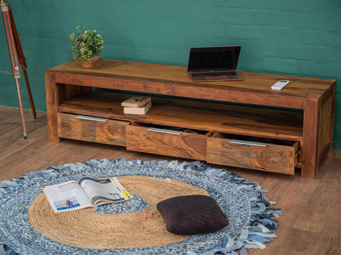 Vismit Solid Sheesham wood T.V. Unit #7 - Duraster 