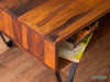 Vismit Solid Sheesham woodCoffee Table with iron legs#3 - Duraster 