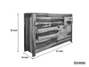 Raygoor Solid Sheesham 7 Drawer Chest#3 - Duraster 