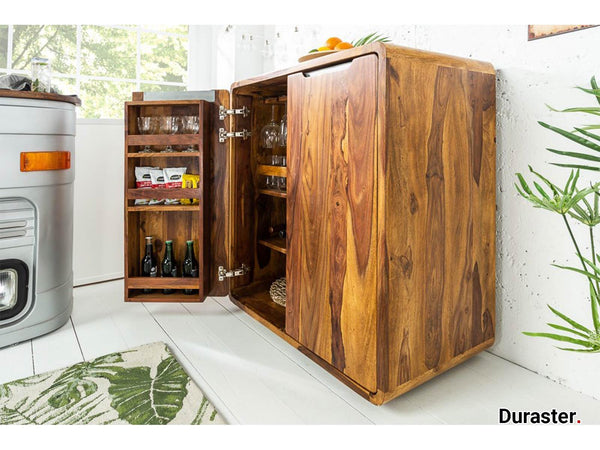 Buckingham Modern Solid Sheesham wood Bar Cabinet #1 - Duraster 