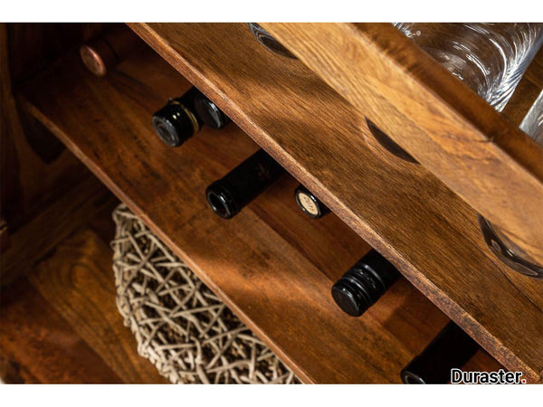 Buckingham Modern Solid Sheesham wood Bar Cabinet #1 - Duraster 