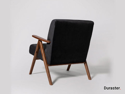 Elemantray Solid Wood Fabric Upholstered Chair #2 - Duraster 