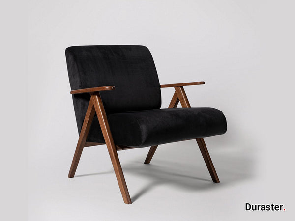 Elemantray Solid Wood Fabric Upholstered Chair #2 - Duraster 
