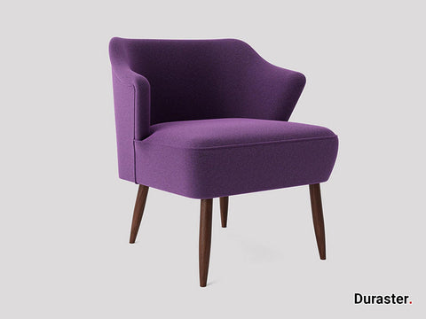 Elemantray  Solid Wood Fabric Upholstered Chair #4 - Duraster 
