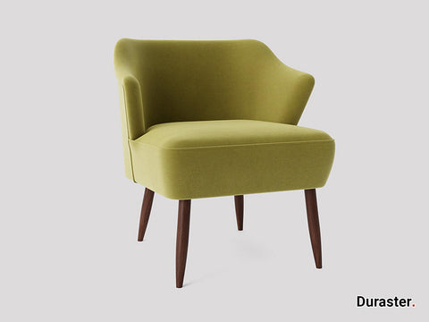 Elemantray  Solid Wood Fabric Upholstered Chair #4 - Duraster 