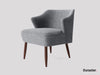 ElemantraySolid Wood Fabric Upholstered Chair #4 - Duraster 