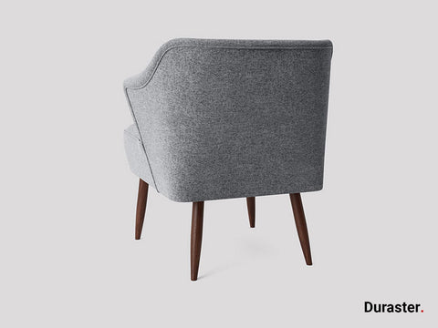 Elemantray  Solid Wood Fabric Upholstered Chair #4 - Duraster 